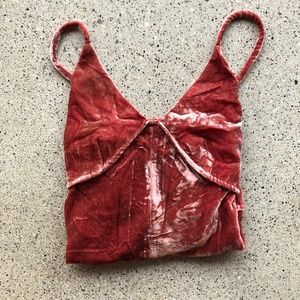 Never worn Cherry Velvet Dress - Midi, Size M